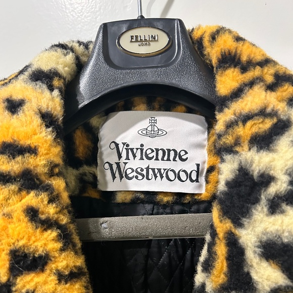 VIVIENNE WESTWOOD LEOPARD PRINT WITTGENSTEIN COAT JACKET UNISEX OVERSIZED - Picture 4 of 14
